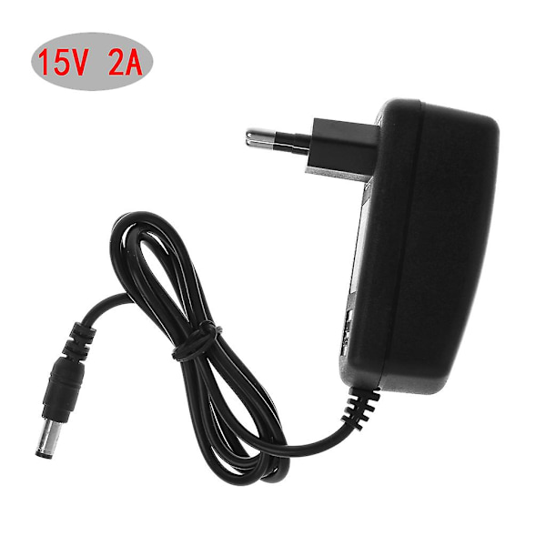 Multifunktionell AC DC 15V 2A väggladdare nätadapter för högtalare LED-ljus