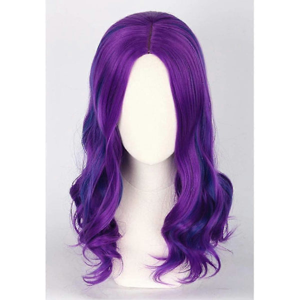 Lila blandad blå peruker för barn flickor peruk Halloween kostym cosplay peruk, prydnader för Halloween