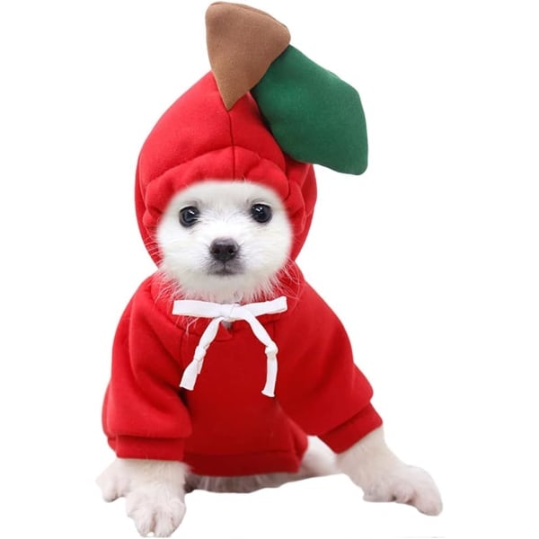 IC Apple Lemmikkieläinten Vaatteet, Joulu Koiran Hedelmä Huppari, Fleece-pusero Halloween Cosplay Juhlapuku Pennun Haalari Kissan Takki Vaatteet, XL