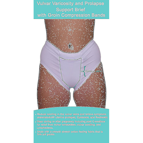 Ab-vulvar Varicosity And Prolapse Support Brief Med Groin Compression Bands - 521