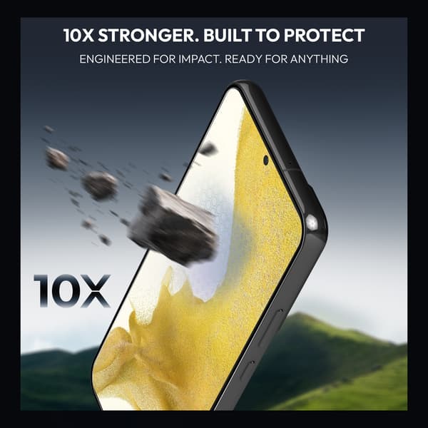 2-Pack Samsung S22 Screen Protector & 2-Pack Lens Protector - Tempered Glass | [Automatic Installation] - Bubble-Free