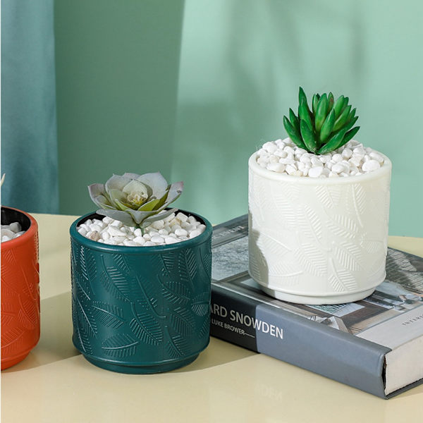 Blomstervase Blomsterpotte HVIT Hvit White