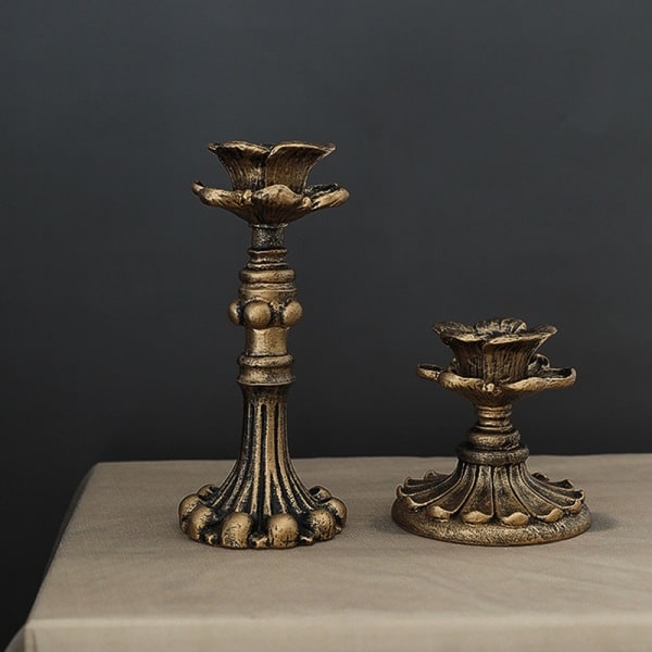 IC Retro hjärtljusstake Sconce Nostalgisk fransk ljusstake A