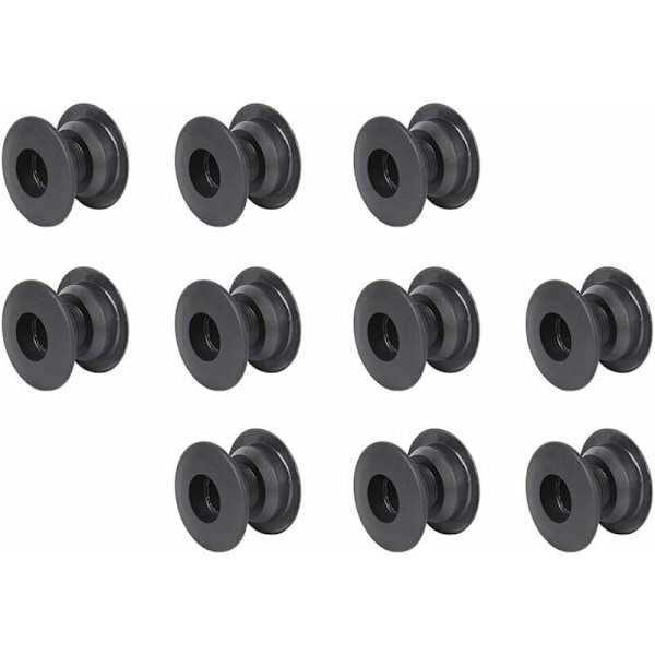 10 par plastik bordfodboldmaskinelejer med stålkugle 34 mm, af DEBUNS