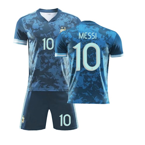 Ny 20-21 Argentina trøje nummer 10 Messi hjemme og ude Neymar voksen og barn kampuniform Argentina ude nummer 10 Argentina away number 10 22