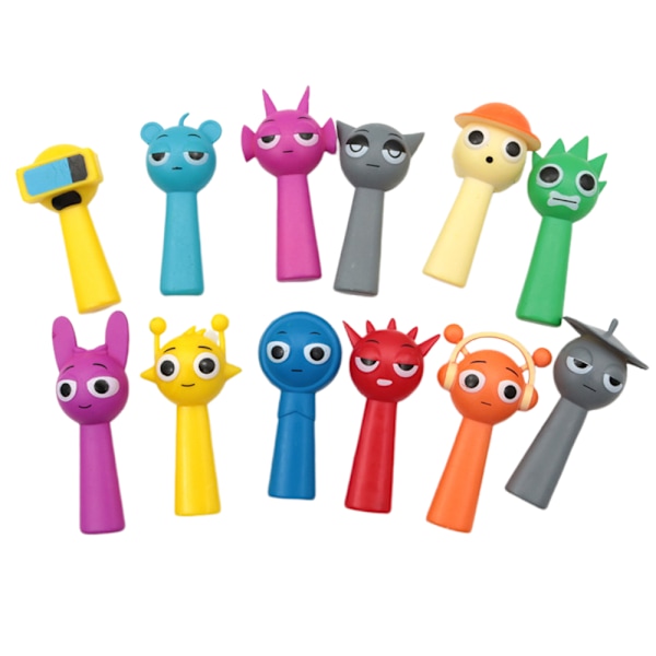 12 kpl Sprunki Rhythm Box Peli Toimintalelu Toimintahahmot Leluhahmo Lahja 12PCS