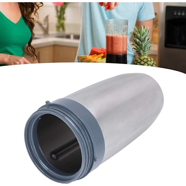 Blenderbehållare, bärbar ersättningskopp i rostfritt stål, passar till 600w 900w 1000w Nutribullet-juicepress
