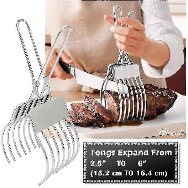 Rostbiffskärare i rostfritt stål, köttbrödskärningstång, lökskärare