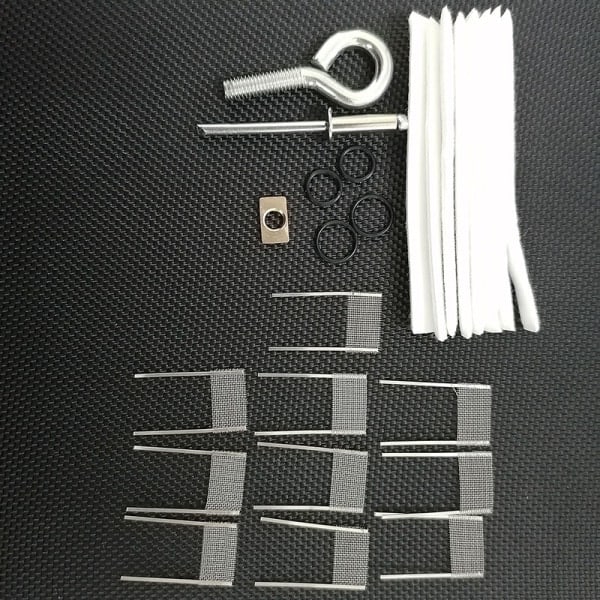 IC 10 st Mesh Coil för PNP-VM6 NI80 Mesh Coil 0,15Ω Resistans DIY Rosröd 10st
