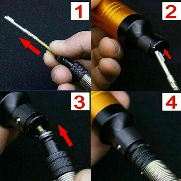 Flexibel vågborrchuck 0,3 till 6,5 mm Flexibel förlängning för borr..DEBUNS