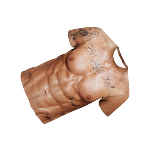1/2/3 Fashion 3D-trykt kortærmet print til mænd M M 1Set