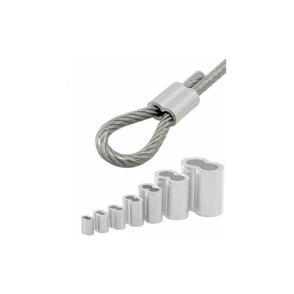 20x Aluminium Krympehylser med Doble Ender 4.0mm Aluminium Ferrules, Krympeklemme, Presshylser, Krympehylser, Wiretaukoblinger