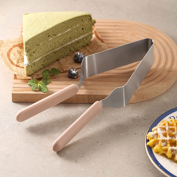 2 stk. trekantet kageseparator, kagedeler, kageoverførselsklemme, kagedeler