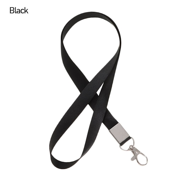 1:a Halsband Lanyard ID-korthållare SVART - hög kvalitet h Black