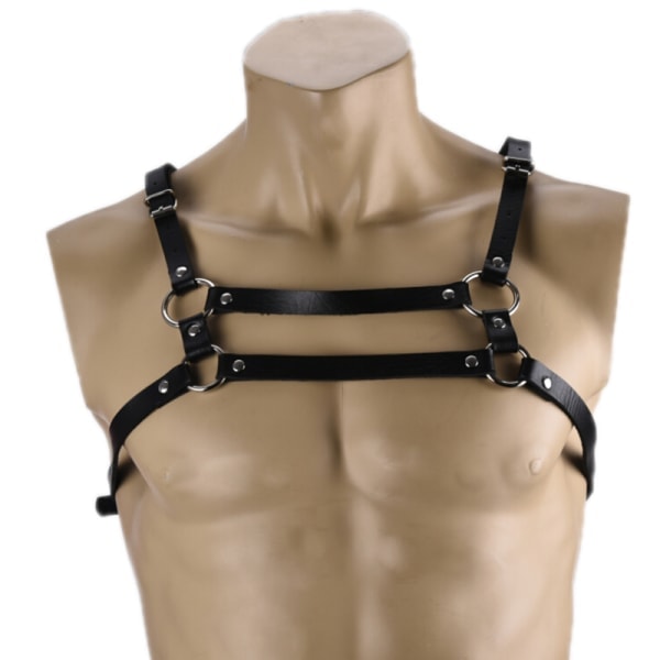 IC Bröstsele i konstläder för män bondage clubwear co