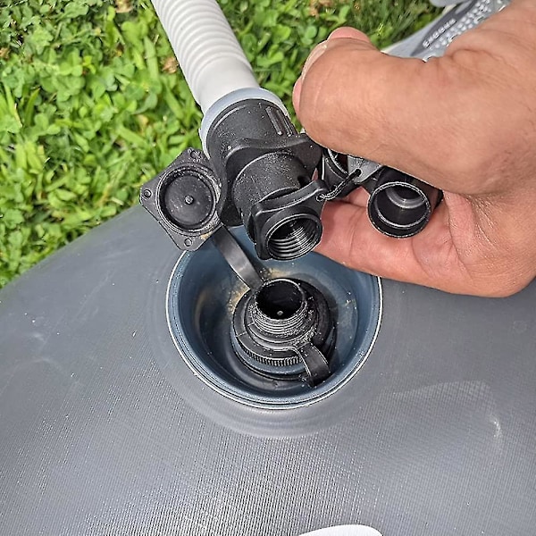 Oppustelig bådpumpe adapter og kite/boston ventil standard almindelig luftpumpe luftventil adapter eger plade fastgørelse