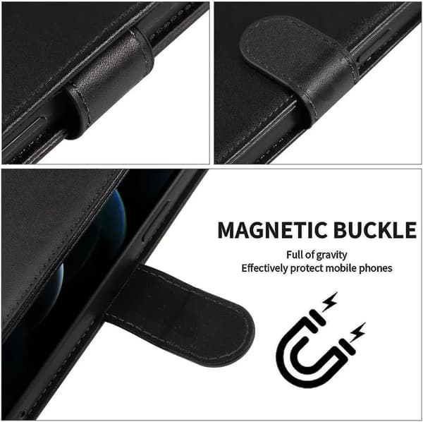 Samsung S26 Wallet Case Black