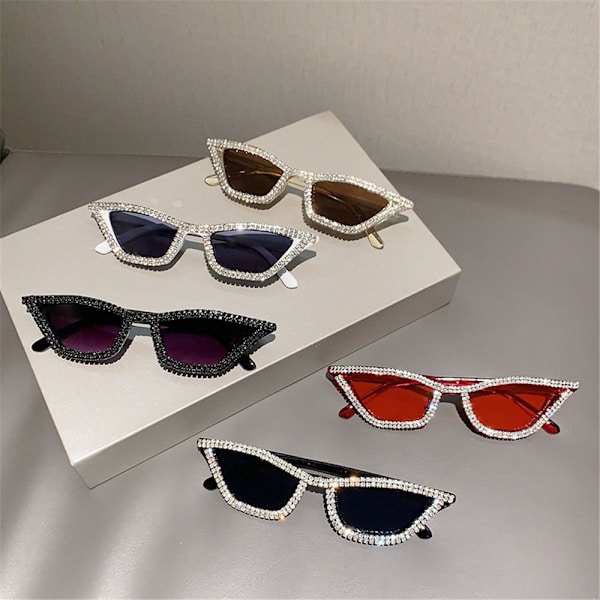 Cat Eye Solbriller Glitter Solbriller LEOPARD LEOPARD Leopard Leopard