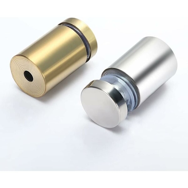 20x Distansskruvar, Glasreklam Axis Spacer Bolt Fix Glasdistansreklam, Rostfritt stål, 12X40mm, med Skruvmonteringstillbehör