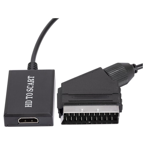 HDMI till SCART-omvandlare HD 1080p video ljudadapter för HDMI till SCART sky box stb