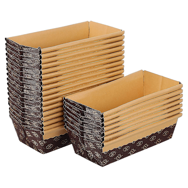 25 st engångsformar för kakor, brödformar, bakformar, julbakningstillbehör, minikakformar [fw] Kaffe Coffee 16.5X9X5CM
