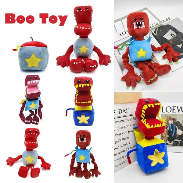 Boxy Boo Project Playtime pehmolelu, söpö sarjakuvahahmo