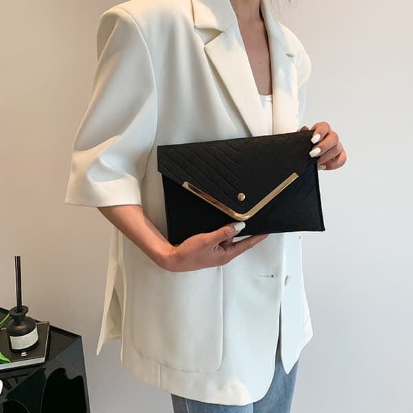 Aften Clutch Taske Kuverttasker RØD Rød Red