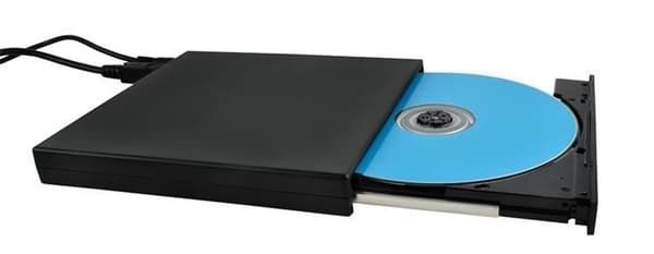 Ekstern DVD/CD-brænder - 24x Sort Black Svart