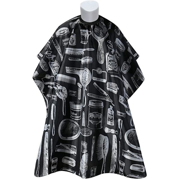 Frisørkjole Barber Cape, Klippekapper, Full Length Vanntett Frisør Frisør Cape for Hårstyling, Klipp og Farger B