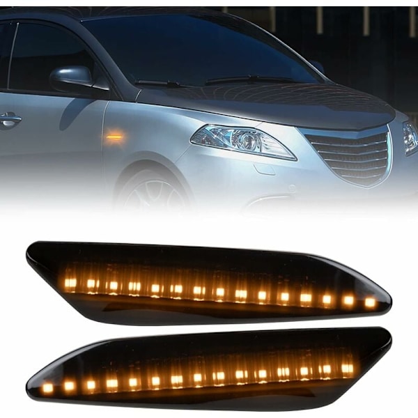 2x Sidoblinkers Kompatibla med Fiat Tipo Alfa Romeo 156 147 Lancia Ypsilon III Delta