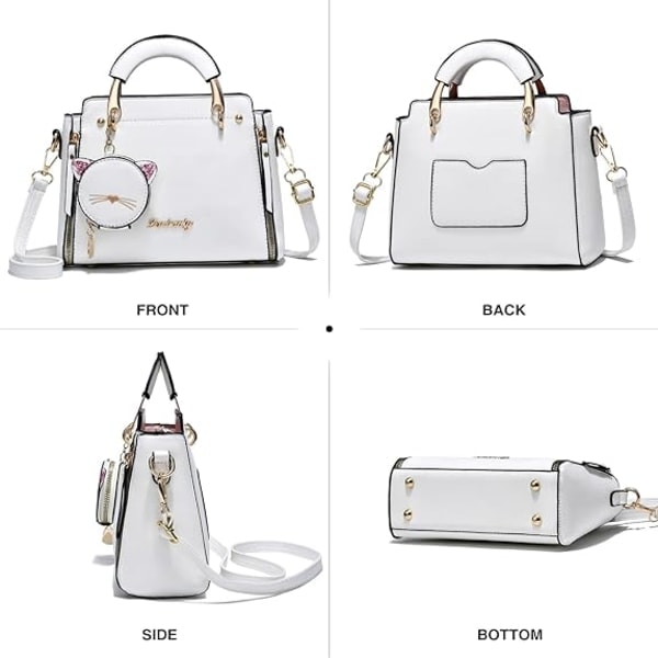 IC Motebager og håndvesker for damer, topphåndtak i lær, skuldervesker, crossbody-vesker, små vesker