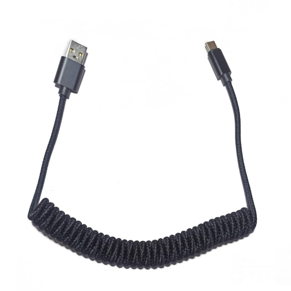 Typ C Micro Spiral Kabel Mekanisk tangentbord USB-kabel Typ-C till USB -port/ USB V2-kabel för Poker GH60 A