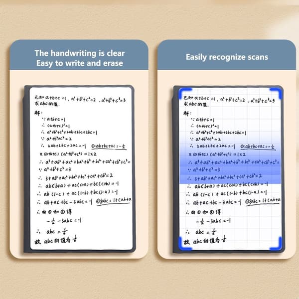 Whiteboard Notatbok med Whiteboard Penn Viskeklut Whiteboard Pennsett Whiteboard Pen Set