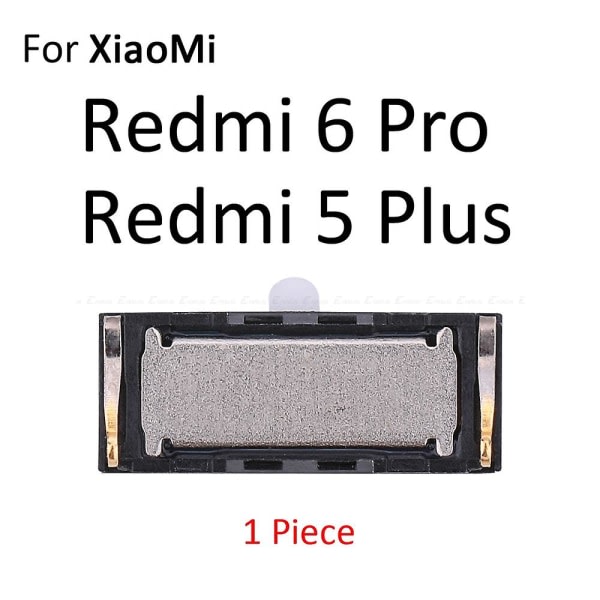 Öronsnäcka Ear Sound Top Högtalarmottagare för Xiaomi Redmi 4 Pro 3 3x 3s S2 Note 7 6 5 2 3 Pro 4 4x 6a 5a För Redmi 6 Pro