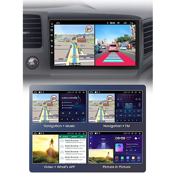 Til Honda Fit Jazz 2007 - 2013 LHD Bilradio Multimedia Navigation GPS Ingen 2din 2 Din