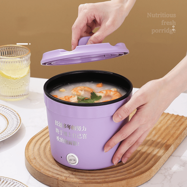 Elektrisk nudelkoker Mini elektrisk hotpot HVIT-EU PLUGG Hvit-EU Plugg White-EU Plug