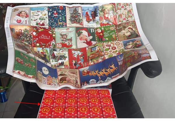 Julekalender Puslespil DIY Børnelegetøj Jule Nedtælling Blind Box DIY Pædagogisk Legetøj 1000 Brikker