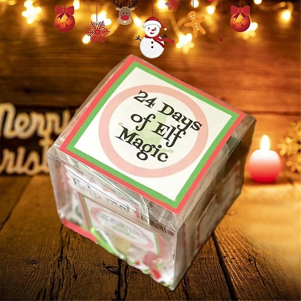 Elf Kit 24 Dage Jul, Sjove Elf Aktiviteter, Elf Rekvisitter, Elf Julegave, Nedtælling Sjov Jul