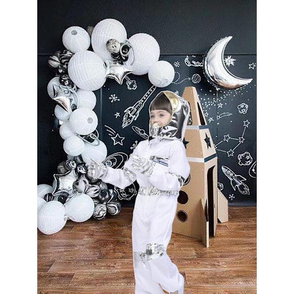 Palomiehen, astronautin, poliisin ja lääkärin asu, lapsille, urasimulaatiopeli tytöille ja pojille Astronaut 4-6 ans