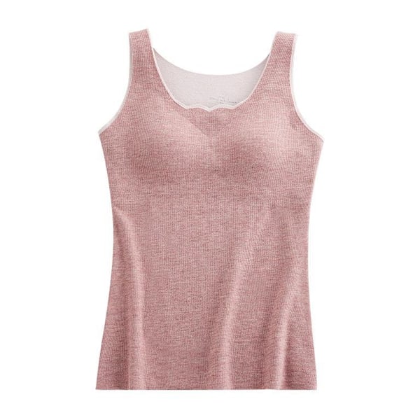 Women's Sleeveless Thermal Vest Vest with Built-in Bra