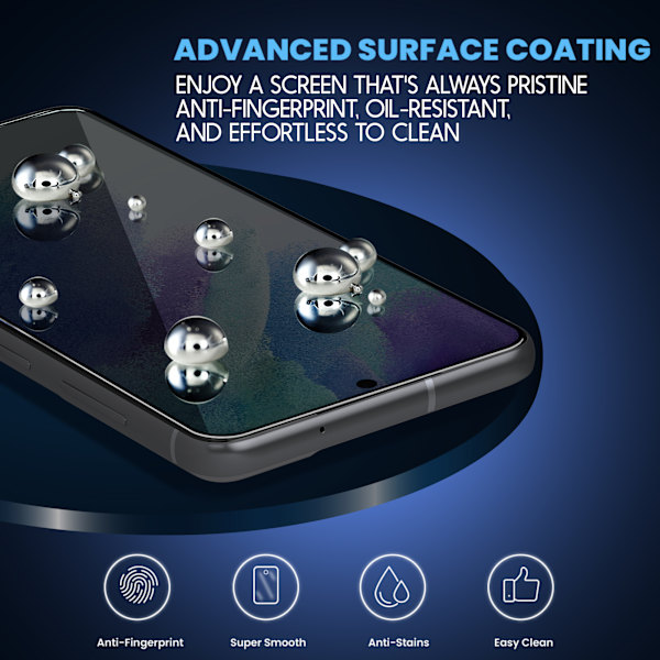 1-Pack Samsung S21 FE Privacy Screen Protector - Tempered Glass 9H - Super Quality 3D