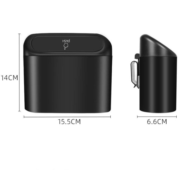 IC Minibilspand med låg, bærbar bilopbevaringsboks, 2 stk