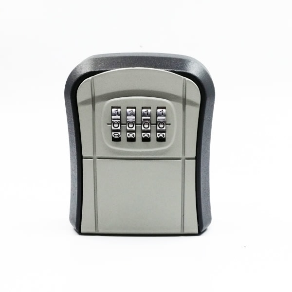 Kombinationsnyckellåda Väggnyckellåda Metallnyckellåda Säkerhetsförvaringslåda - Grå, 8*94*36 mm, 1:a
