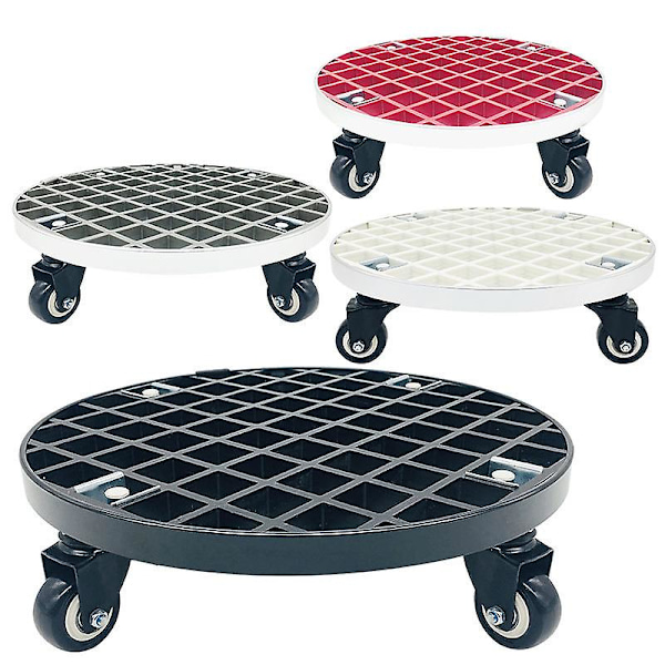 Planter Caddy Plant Stand Med Låsbara Hjul Hög Belastningskapacitet För Utomhus- Och Inomhusbruk (1 st, Svart)