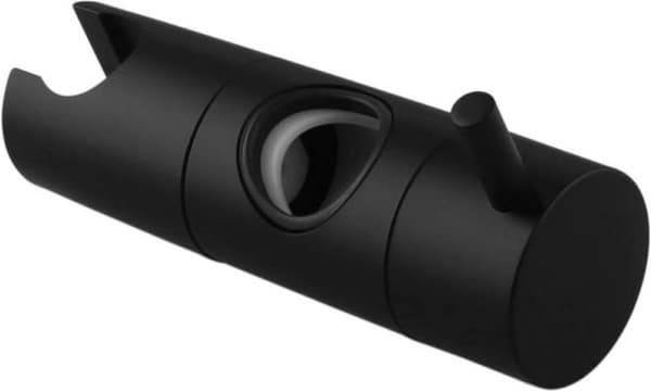 Dusjhodeholder, 22 mm svart, sugekopp hånddusjkrok, veggmontering, utskiftbar universell glidebryter