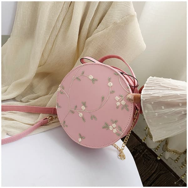 Runde Håndvesker Crossbody Vesker HVIT Hvit White