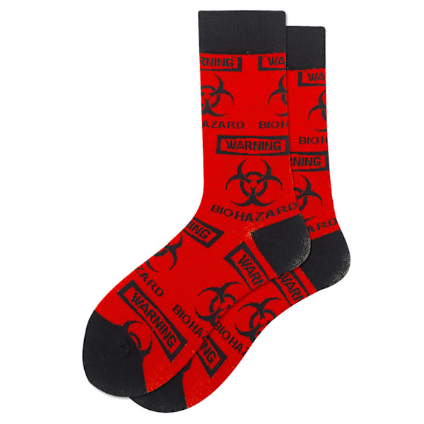 5 kpl pillerishakkinappula-miesten sukat Resident Evil -puolipitkät sukat punaviinisukat taskukello olutmerkki naisten sukat resident Evil(5pair) 38~45 yards