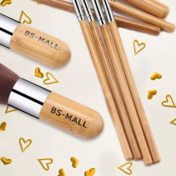 BS09 - BS-MALL 11 stk. eksklusive Make-up / makeup-børster af bedste kvalitet 150