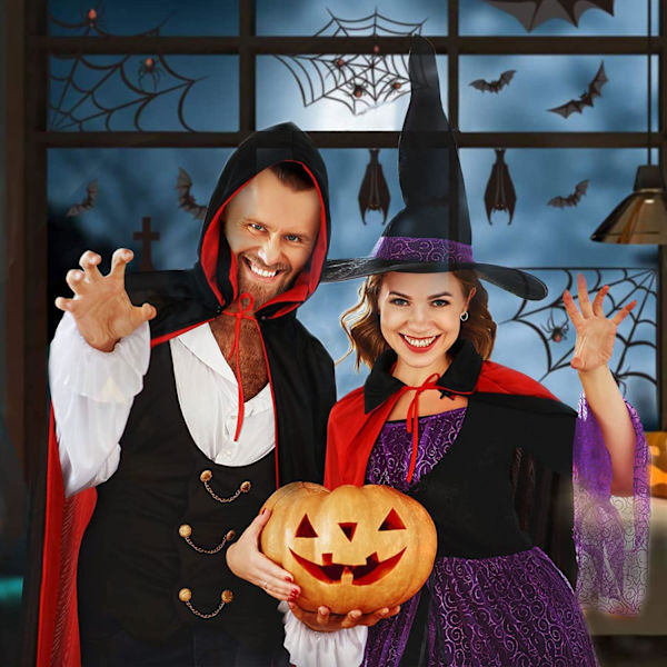 Halloween kappe, kappe cosplay kappe rekvisitter til halloween maske With a hat 90