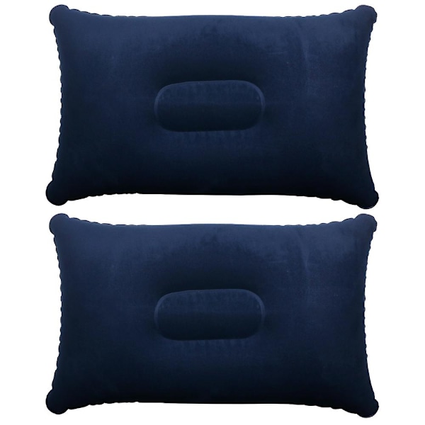 2 x blå oppustelig pude Campingture Blød oppustning